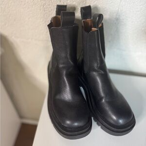 Black Leather Men's Chelsea Boots